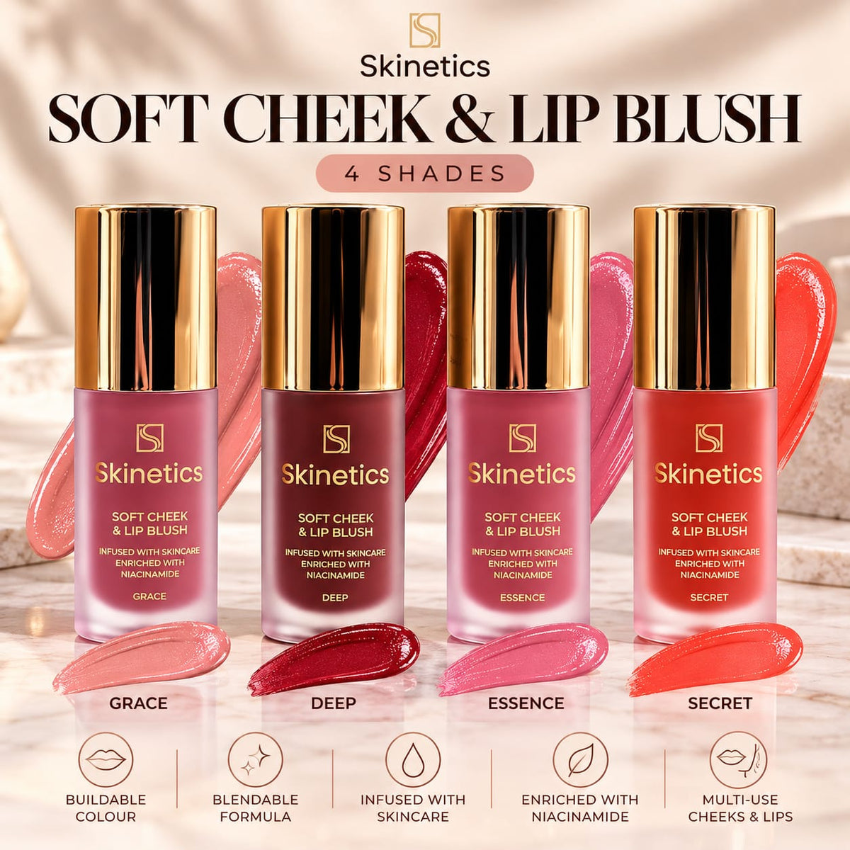 Skinetics Soft Cheek & Lip Blush — 6ml